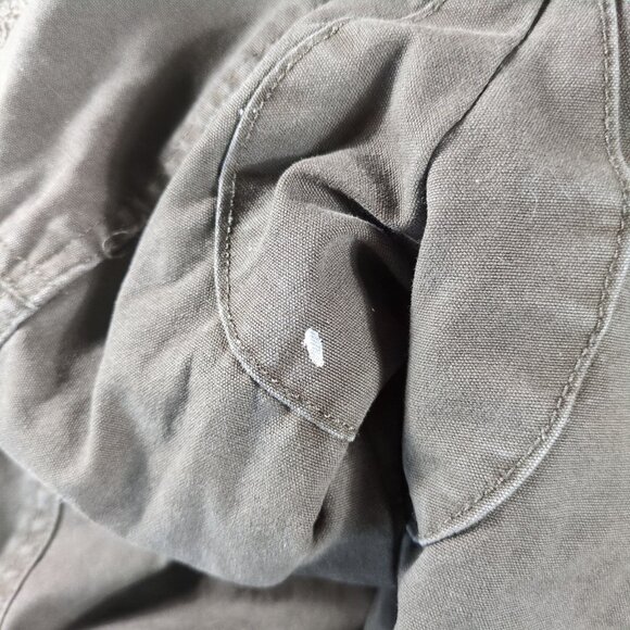 Levi’s Sherpa Lined Hooded Military Jacket Mens M Olive Green Workwear Winter - Picture 9 of 13